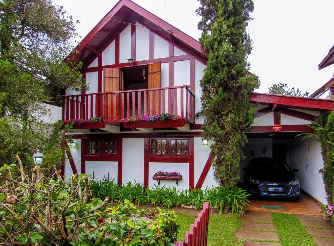 Vila Chale Com Lareira E Wi-Fi Em Campos Do Jordao - Sp Exteriér fotografie